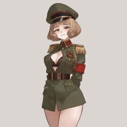 russia_(countryhumans), countrypersons, artlongon, 1girl, blonde_hair