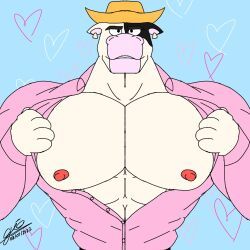 joe_(giovannibardawulf), gioartz, giovannidrawing, bara, big_breasts