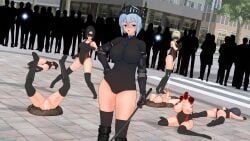 original_character, mfwknoh, 1futa, 6+girls, armor
