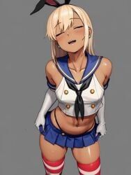 playboy-chan_(gomabura), shimakaze-kun, kantai_collection, gomabura, 1boy