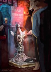 lameboast, anthro, bar, biped, black_body