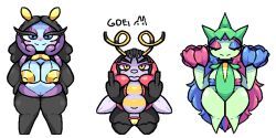 generation_3_pokemon, illumise, pokemon_(species), roselia, volbeat