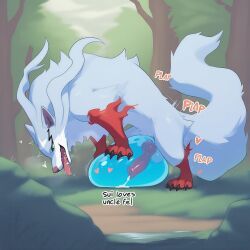 fel_(fenrir), sui_(slime), campfire_cooking_in_another_world_with_my_absurd_skill, director_firewolf, firewolf890