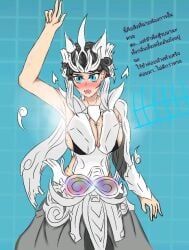 daybreaker_izanagi, magician_girl, the_battle_cats, 1girls, big_breasts