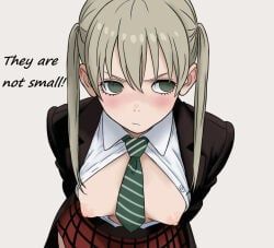 maka_albarn, soul_eater, artlongon, 1girl, angry