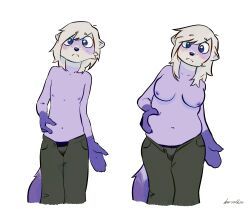 vinea_(lamapola), 5_fingers, age_difference, anthro, belly