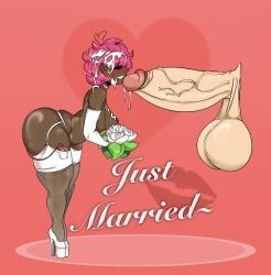 treshbaggy, cock_marriage, dark-skinned_male, huge_ass, just_married