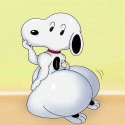snoopy, snoopy_(peanuts), peanuts_worldwide_llc, adorable, animal_ass