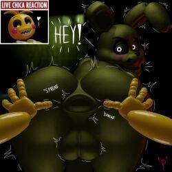 lovetaste_chica, springtrap, springtrap_(fnaf), toy_chica_(fnaf), toy_chica_(love_taste)