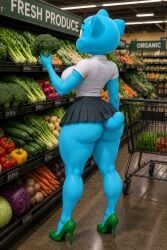 nicole_watterson, the_wonderfully_weird_world_of_gumball, anthro, back_view, big_ass