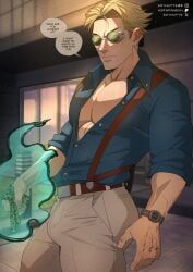 kento_nanami, jujutsu_kaisen, soynutts, belt, big_dick