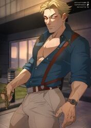 kento_nanami, jujutsu_kaisen, soynutts, belt, big_dick