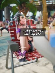 background_characters, beach_bomber, crystal_(fortnite), drift_(fortnite), helsie_(fortnite)