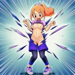 rhythm_heaven, rhythm_heaven_groove, rhythm_tengoku, 1girls, bike_shorts