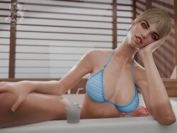 bunny_(the_first_descendant), the_first_descendant, joocifer, bikini, blonde_hair