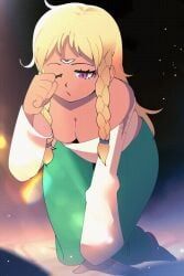 eupha_(metaphor:_refantazio), metaphor:_refantazio, gjh_1, all_fours, bouncing_breasts