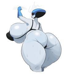 queen_(deltarune), deltarune, deltarune_chapter_2, junfreaky, arched_back
