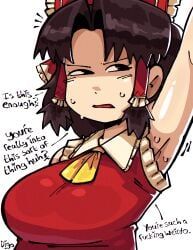 reimu_hakurei, touhou, digothegoat, armpits, arms_up