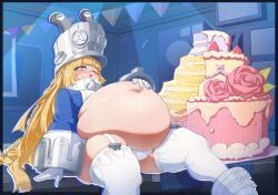 norma_(zenless_zone_zero), zenless_zone_zero, towelsne, 1girls, big_belly