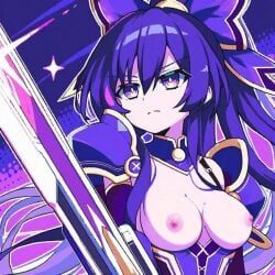 yatogami_tohka, date_a_live, pinterest, holding_sword, light-skinned_female