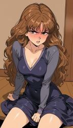 hermione_granger, harry_potter, ends34, brown_hair, dress