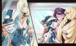 elio_(pokemon), hau_(pokemon), lusamine_(pokemon), nihilego, ultra_recon_squad