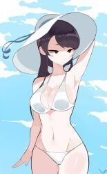 komi_shouko, komi-san_wa_komyushou_desu, akisas99, 1girls, almost_naked