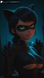 cat_noir, lady_noire, marinette_dupain-cheng, miraculous:_tales_of_ladybug_and_cat_noir, miraculous_ladybug