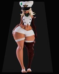 ramlethal_valentine, guilty_gear, guilty_gear_strive, carro3dsculpts, amber_eyes