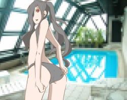 michael_roa_valdamjong, tsukihime, 1boy, adjusting_clothes, adjusting_swimsuit