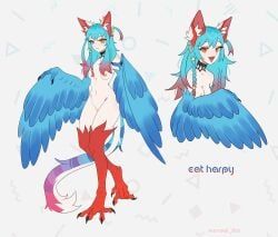 original, unreal_fish, 1girl, animal_ears, bird_legs