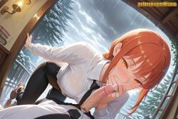 makima_(chainsaw_man), chainsaw_man, nivora, 1boy, 1girl