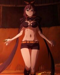 shaula_(re:zero), re:zero_kara_hajimeru_isekai_seikatsu, 1girls, arms_open, bare_midriff