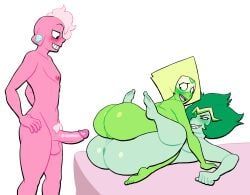 emerald_(steven_universe), gem_(species), lars_barriga, peridot_(steven_universe), cartoon_network