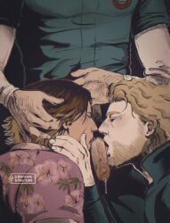 curly_(mouthwashing), daisuke_(mouthwashing), jimmy_(mouthwashing), mouthwashing, 3boys