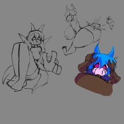 droopy_(theshammah), halloween, newgrounds, 1girl1boy, 1girls