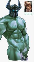 mordekaiser, league_of_legends, dooyong_9n, 1boy, abs