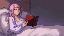 original, madeverette, 2girls, bed, bedroom