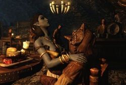 barenziah, dunmer, khajiit, therris, skyrim
