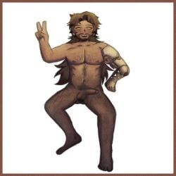 shamane_(reverse:_1999), reverse:1999, fortunemagex, beard, completely_nude