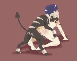 houndoom, nintendo, pokemon, suns, all_fours