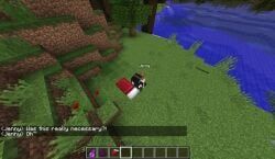 jenny, jenny_belle_(slipperyt), minecraft, 1boy, 1boy1girl