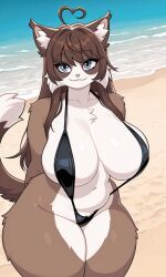 momoko_(yeagar), animation_meme_community, youtube, ahoge, animal_ears