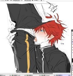 natsuki_subaru, reinhard_van_astrea, re:zero_kara_hajimeru_isekai_seikatsu, !?, 2boys