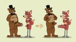 foxy_(fnaf), freddy_(fnaf), five_nights_at_freddy's, scottgames, 3_toes