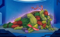 donatello_(tmnt), raphael_(tmnt), teenage_mutant_ninja_turtles, mishajeans, 2_toes