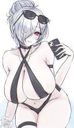 cinderella_(nikke), goddess_of_victory:_nikke, 1girl, bikini, black_bikini