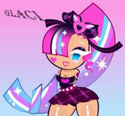 shining_glitter_cookie, cookie_run, cookie_run_kingdom, 1girls, belt