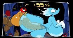 cuptain_(deltarune), miss_mizzle_(deltarune), deltarune, superiorfox, ass