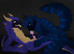 protogen, mythology, anthro, armorless_protogen, blue_body